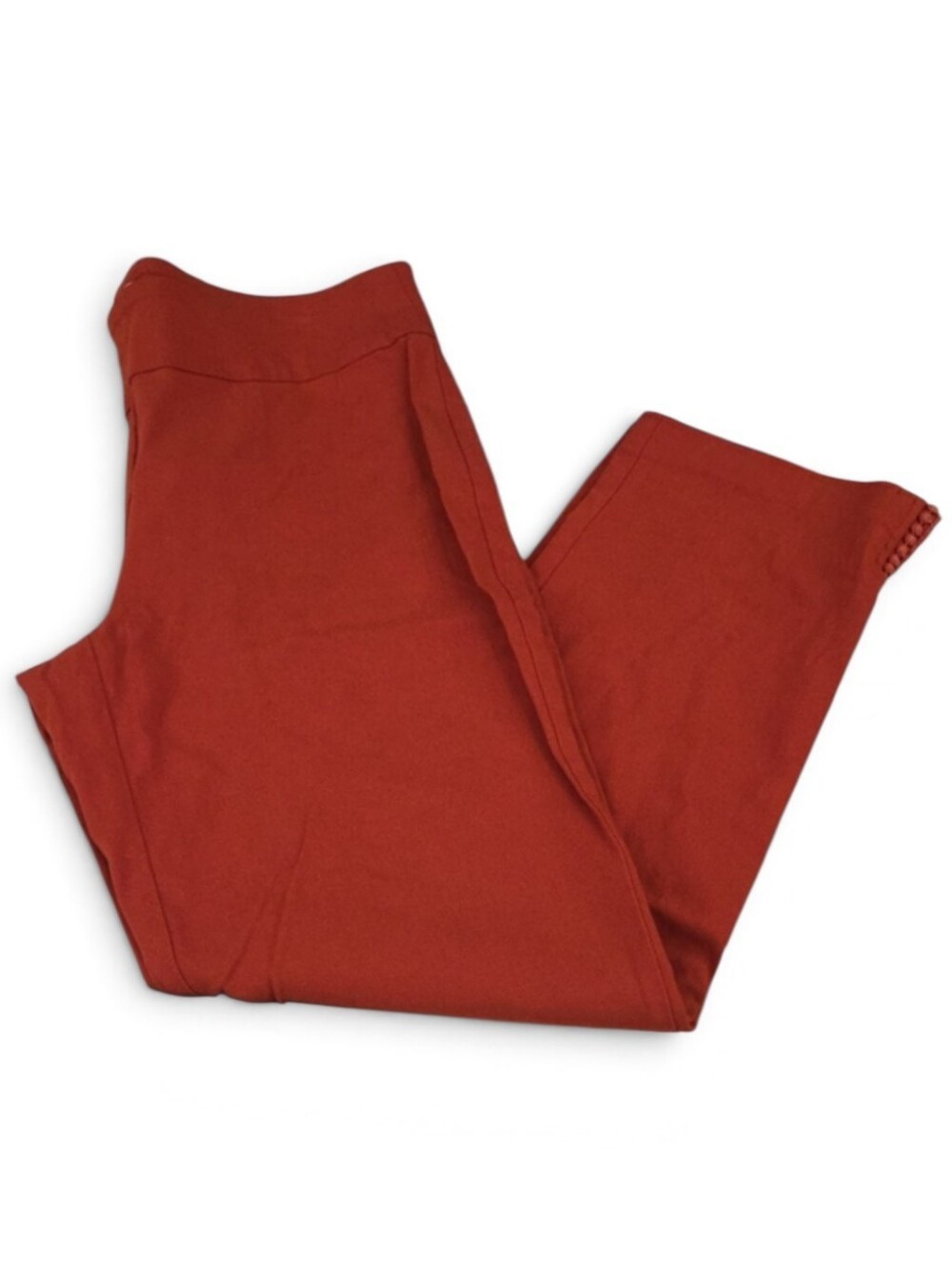 Crown & Ivy Rust Rust Womens Stretch Ankle Pants
